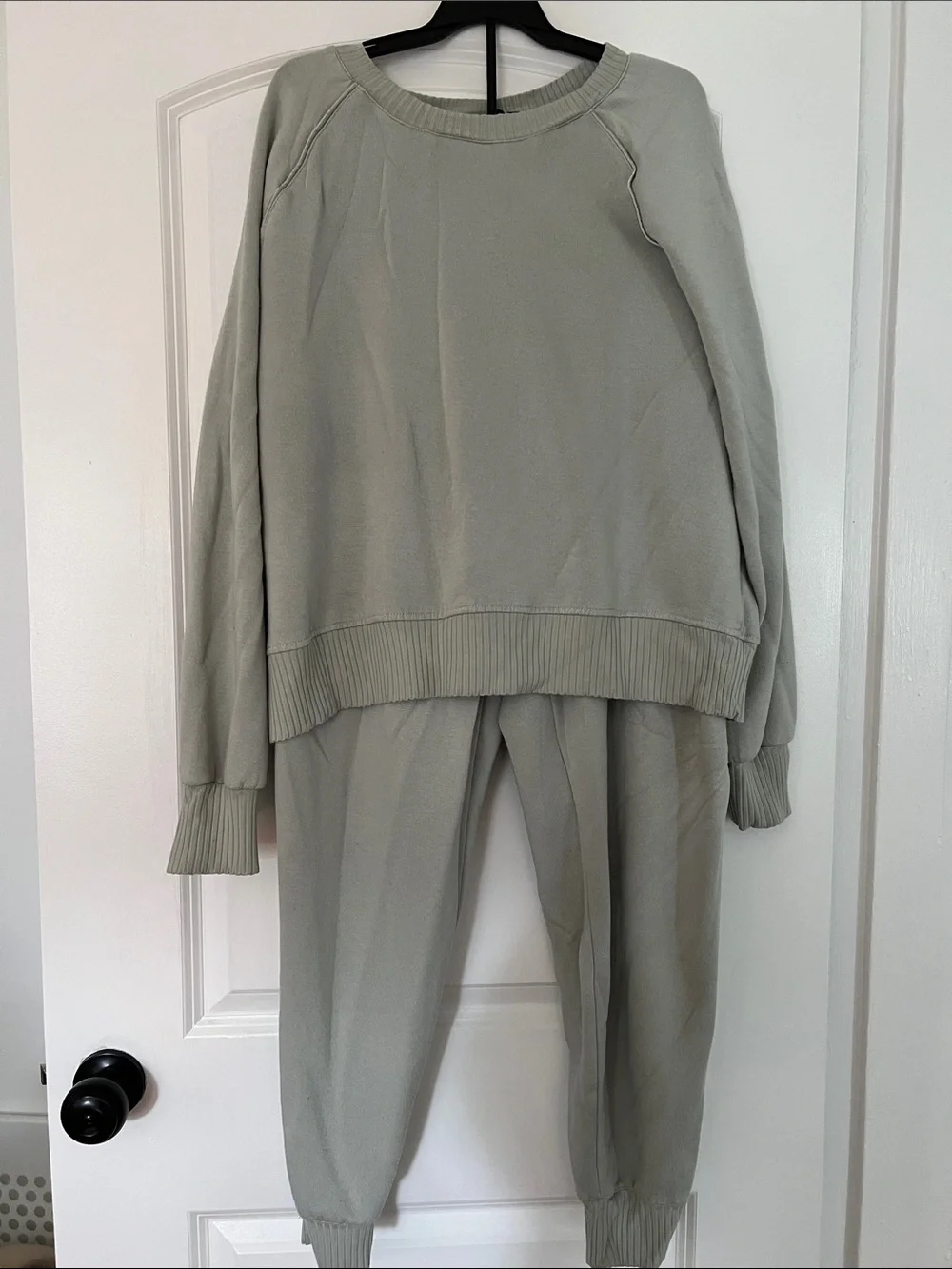 Jane and Delancey Sage Green Sweatshirt & Jogger Set